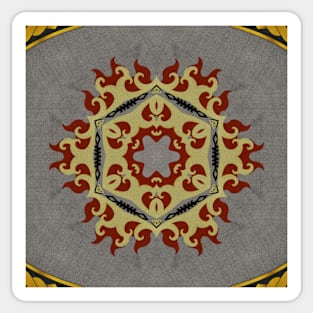 Ornate Kaleidoscope based on Crimson Defiance (Seamless) 20 Sticker